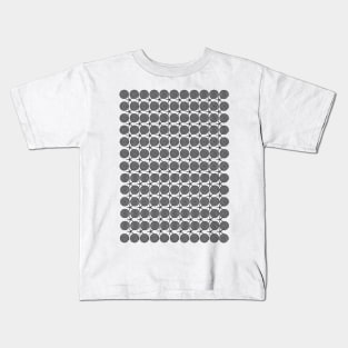 Black and white spiral with star Kids T-Shirt